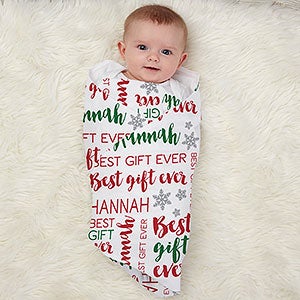 Best Gift Ever Personalized Baby Receiving Blanket