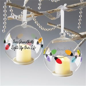 Grandkids Light Up My Life Personalized Light Up Ornament
