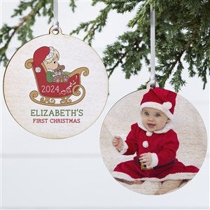 Precious Moments 1st Year Photo Ornament - 2 Sided Wood