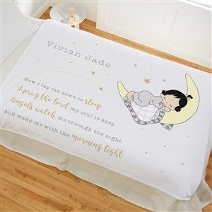 Precious Moments Bedtime Personalized Baby Girl 50x60 Fleece Blanket