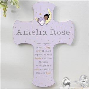 Precious Moments Bedtime Baby Girl Personalized Cross - 8x12