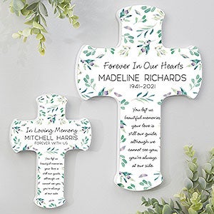 Serene Memorial Personalized Cross - 5x7