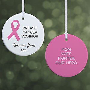 Choose Your Own Awareness Ribbon Personalized Ornament - 2 Sided Glossy