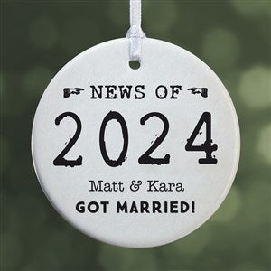 Events of the Year Personalized Ornament - 1 Sided Glossy