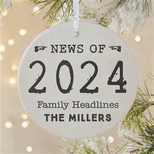 Events of the Year Personalized Ornament - 1 Sided Matte