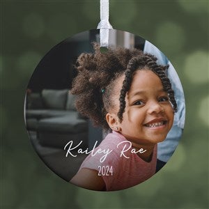 Through the Years Personalized Photo Ornament - 1 Sided Glossy