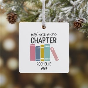 Book Club Personalized Ornament - 1 Sided Metal