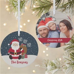 We've Been Good Santa Personalized Photo Ornament - 2 Sided Matte
