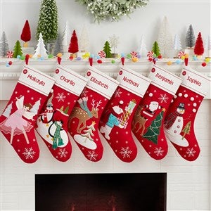 Merry Little Characters Personalized Kids Stockings