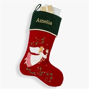 Traditional Christmas Angel Personalized Christmas Stockings - #32747-A