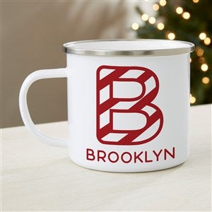 Candy Cane Lane Large Personalized Christmas Camp Mug