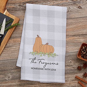 Precious Moments Pumpkins Personalized Waffle Kitchen Towels