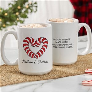 Precious Moments Candy Cane Heart Personalized White Mug 15oz