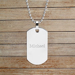 Write Your Own Personalized Dog Tag Necklace - 32889D