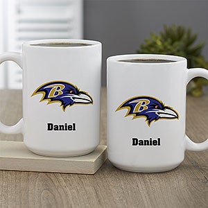 NFL Baltimore Ravens Personalized Coffee Mug 15oz White