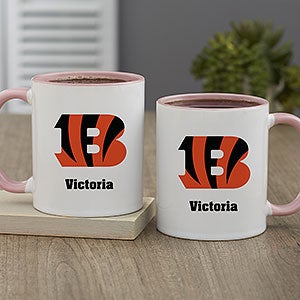 NFL Cincinnati Bengals Personalized Coffee Mug 11oz. - Pink