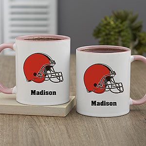 NFL Cleveland Browns Personalized Coffee Mug 11oz Pink