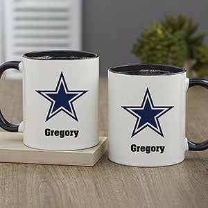 NFL Dallas Cowboys Personalized Coffee Mug 11oz. - Black - #32942-B