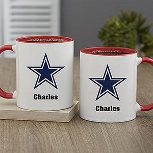 NFL Dallas Cowboys Personalized Coffee Mug 11oz Red