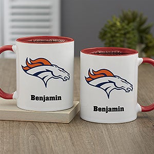 NFL Denver Broncos Personalized Coffee Mug 11oz Red