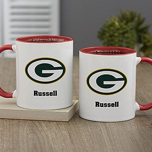 NFL Green Bay Packers Personalized Coffee Mug 11oz Red