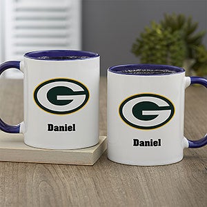 NFL Green Bay Packers Personalized Coffee Mug 11oz Blue