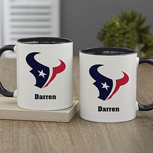 NFL Houston Texans Personalized Coffee Mug 11oz. - Black