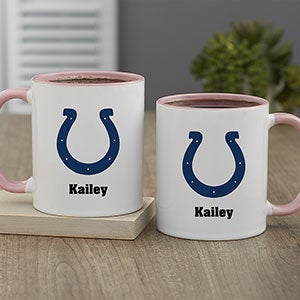 NFL Indianapolis Colts Personalized Coffee Mug 11oz. - Pink