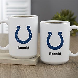 NFL Indianapolis Colts Personalized Coffee Mug 15 oz - White