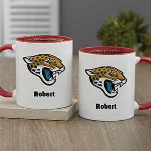 NFL Jacksonville Jaguars Personalized Coffee Mug 11oz - Red