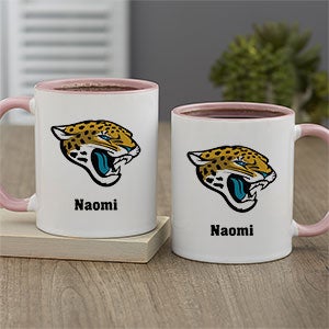 NFL Jacksonville Jaguars Personalized Coffee Mug 11oz Pink
