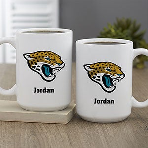 NFL Jacksonville Jaguars Personalized Coffee Mug 15 oz White