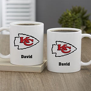 NFL Kansas City Chiefs Personalized Coffee Mug 11 oz.- White - #32949-S