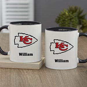 NFL Kansas City Chiefs Personalized Coffee Mug 11oz Black
