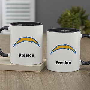 NFL Los Angeles Chargers Personalized Coffee Mug 11oz Black