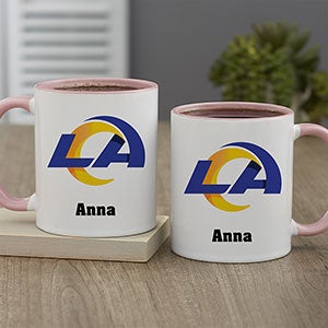 NFL Los Angeles Rams Personalized Coffee Mug 11oz Pink