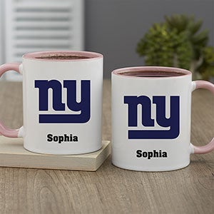 NFL New York Giants Personalized Coffee Mug 11oz Pink