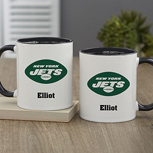 NFL New York Jets Personalized Coffee Mug 11oz. - Black