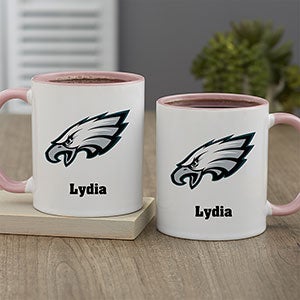 NFL Philadelphia Eagles Personalized Coffee Mug 11oz Pink