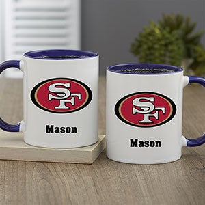 NFL San Francisco 49ers Personalized Coffee Mug 11oz Blue