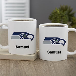 NFL Seattle Seahawks Personalized Coffee Mug 11oz White