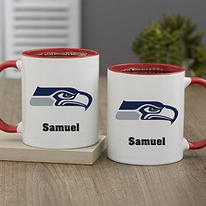 NFL Seattle Seahawks Personalized Coffee Mug 11oz Red