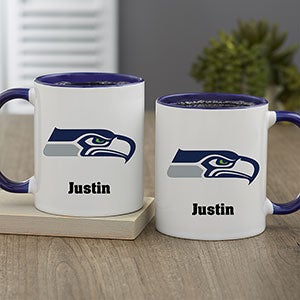 NFL Seattle Seahawks Personalized Coffee Mug 11oz Blue