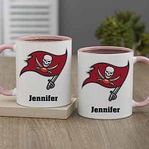 NFL Tampa Bay Buccaneers Personalized Coffee Mug 11oz Pink