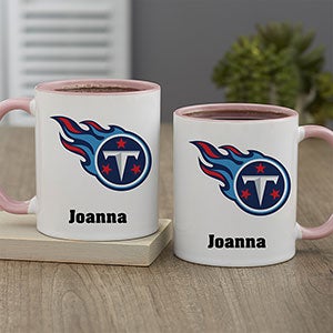 NFL Tennessee Titans Personalized Coffee Mug 11oz. - Pink