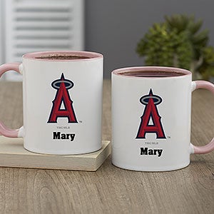 MLB Los Angeles Angels Personalized Coffee Mug 11oz. - Pink