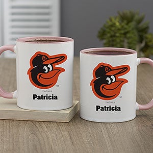 MLB Baltimore Orioles Personalized Coffee Mug 11oz. - Pink