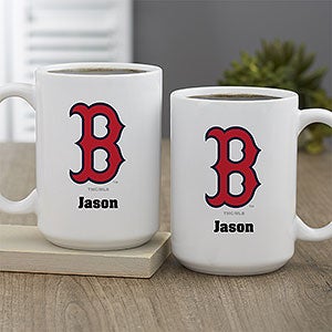 MLB Boston Red Sox Personalized Coffee Mug 15 oz. - White