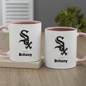 MLB Chicago White Sox Personalized Coffee Mug 11oz. - Pink
