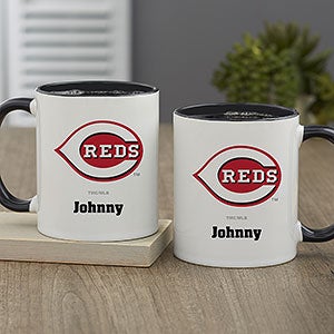 MLB Cincinnati Reds Personalized Coffee Mug 11oz. - Black